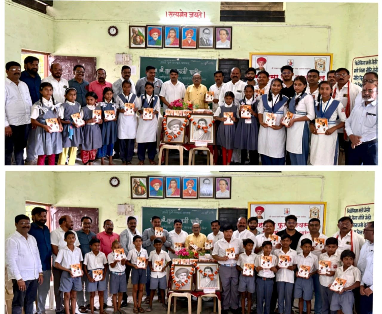 महात्मा फुले हायस्कूल धरणगाव येथे शिवसेना परिवाराकडून शैक्षणिक साहित्य !…. माजी उपनगराध्यक्ष विजय महाजन यांच्याकडून पुस्तक पेढीसाठी ११,००० रु. देण्याचे जाहीर !… शिवसेनेचे गटनेते पप्पू भावे यांच्याकडून विद्यार्थ्यांना १०० बुट देण्याचे जाहीर !…