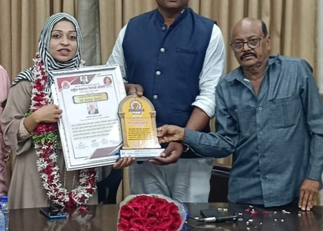 सुमय्या अली राष्ट्रीय अध्यक्ष यांना समाज रत्न पुरस्कार*